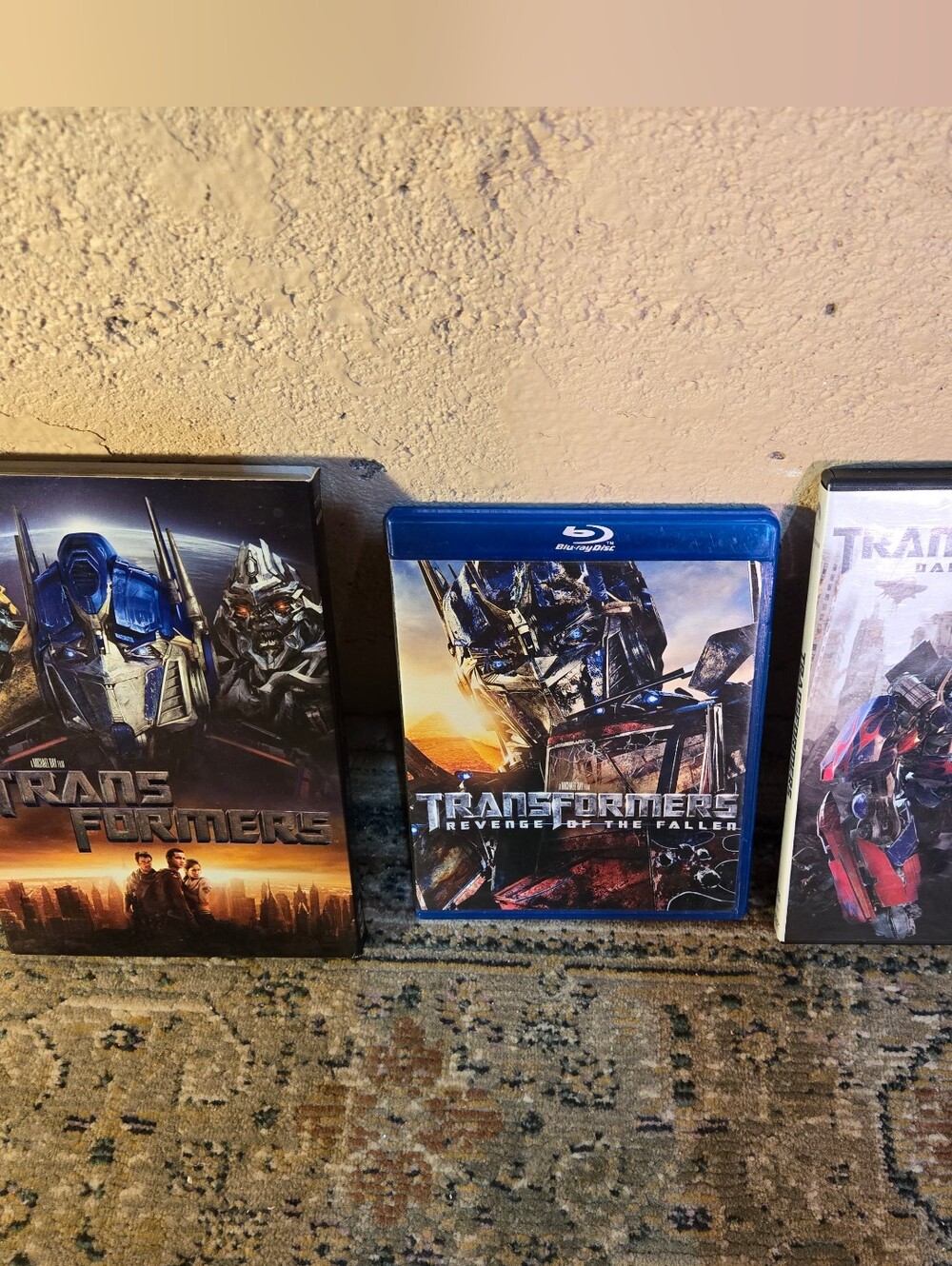 3 Transformers Blu-ray DVD   Lot DreamWorks Original Trilogy 2 Dvd 1 Blu Ray